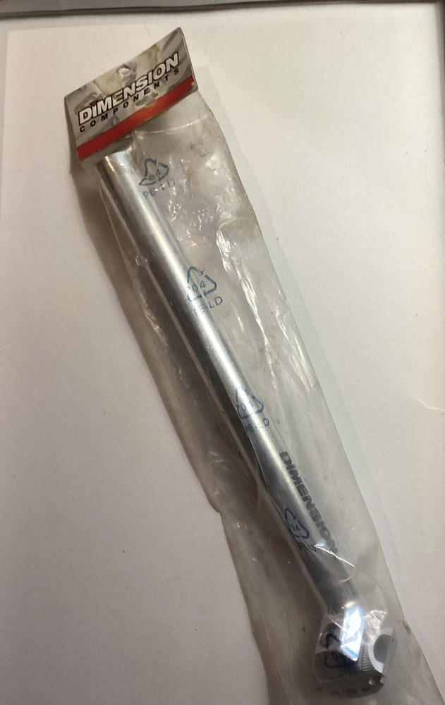 Dimension Silver Seat Post 28.6x350mm. NEW!