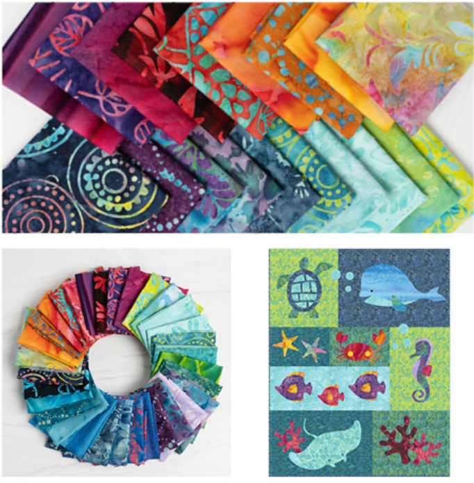 Moda MAMBO BATIKS Quilt Fabric Batik LAYER CAKE 42 10" Squares