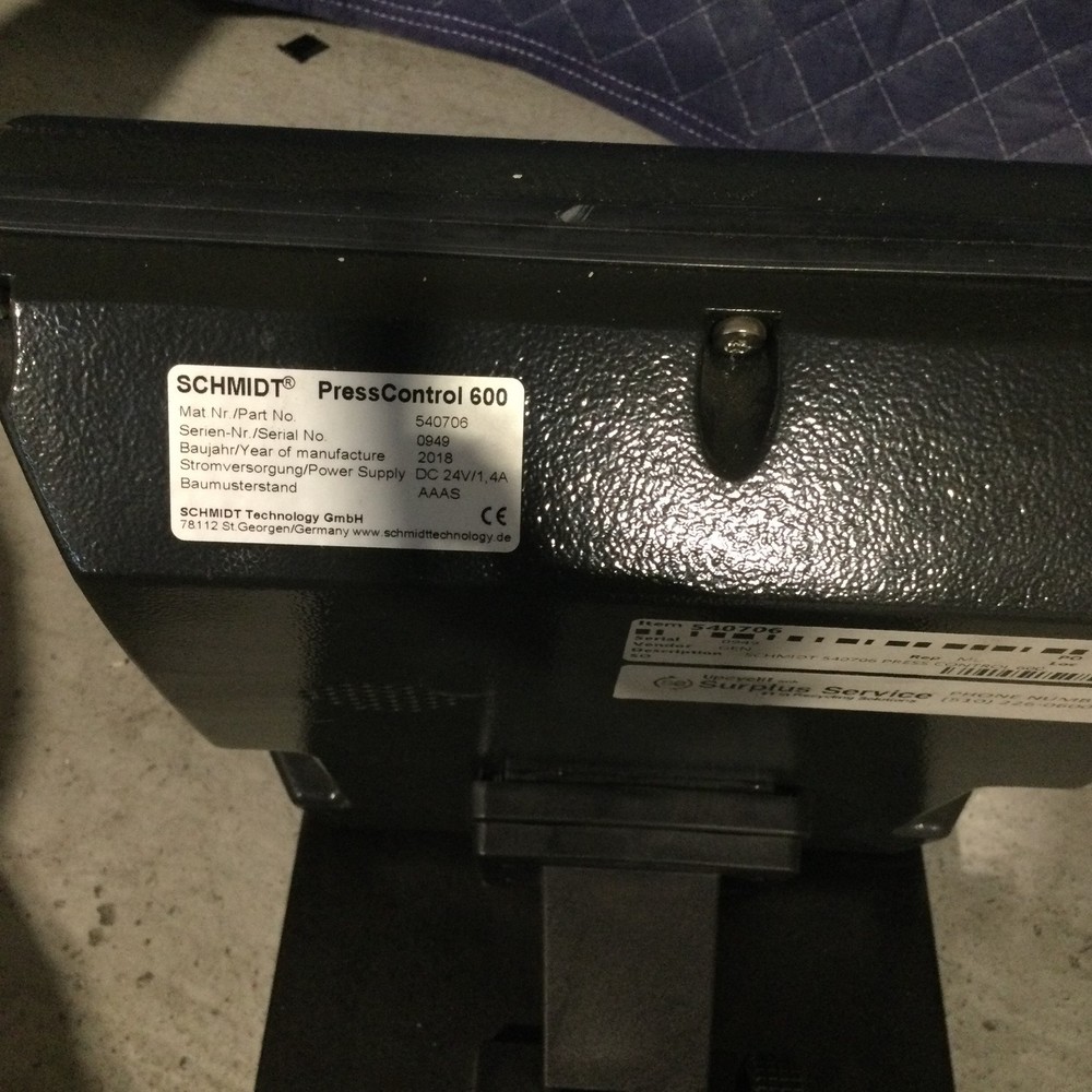 SCHMIDT 540706 PRESS CONTROL 600 UNTESTED