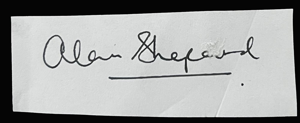 Alan B Shepard Autograph Matted Ready to Frame