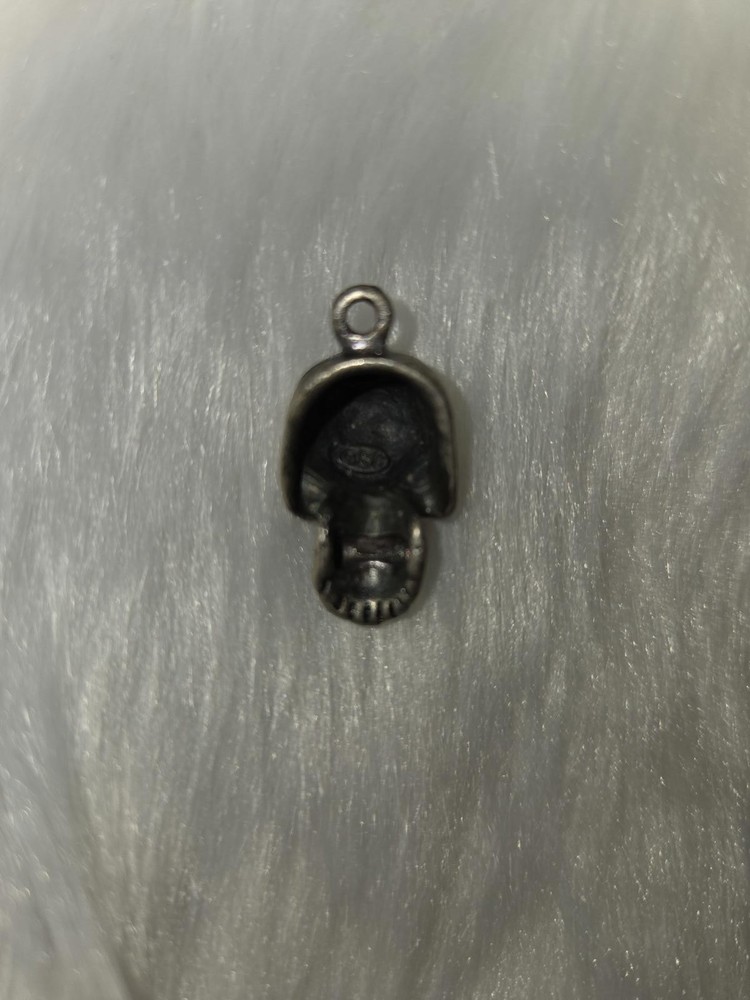 Small Metal Skull Charm Pendant