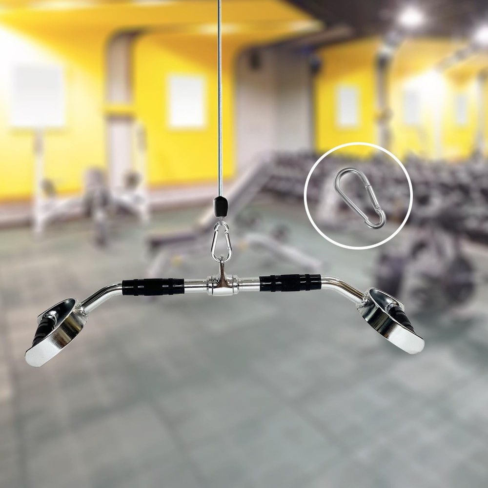 Sogawave LAT Pull Down Bar/Tricep Press Down Bar/Curl Pull Down Bar Multi-Exe...