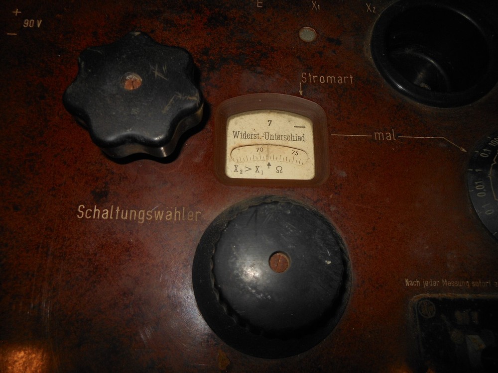 WW2 German Luftwaffe Messbrücke Ohmmeter - COMMUNICATION LINE TESTING UNIT