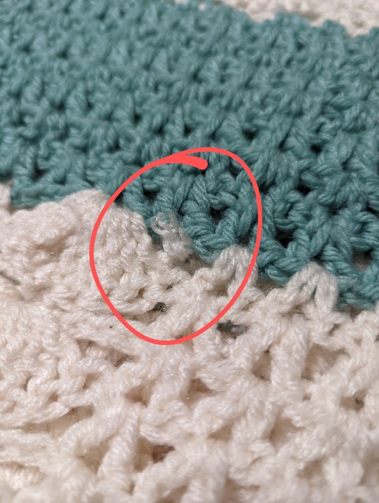 Knitted Throw Blanket Handmade 55" x 60"