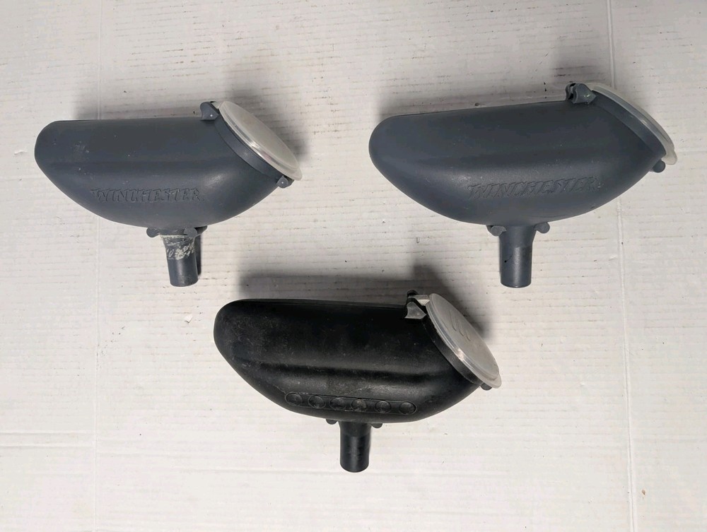 3 Gravity Fed Paintball Hoppers