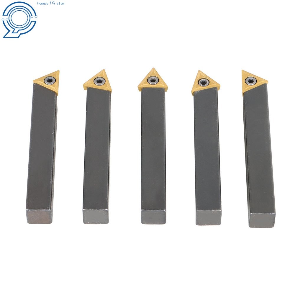 5 pack 1/2" Carbide Indexable Turning Tool Lathe Tool Bit With Carbide Inserts
