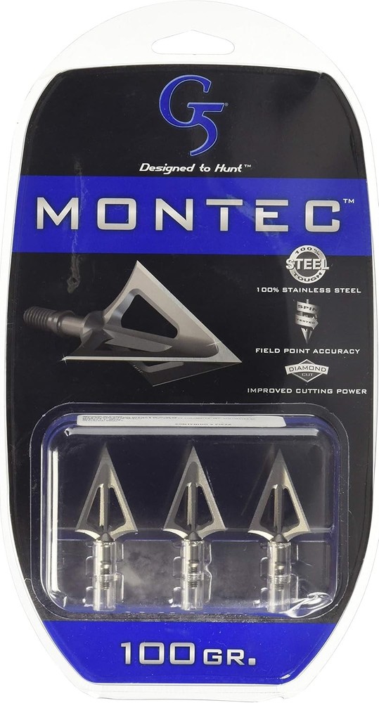 G5 Outdoors Montec Broadheads (3 Pack) 100 Grain - 112