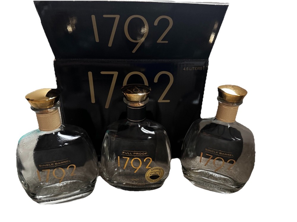 1792 full proof empty Single Barrel Select Kentucky bourbon Straight plus box