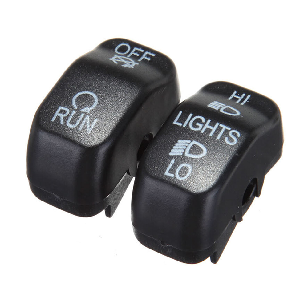 10pcs Hand Control Switch Housing Buttons Cap Fit For Harley Electra Glide 96-13