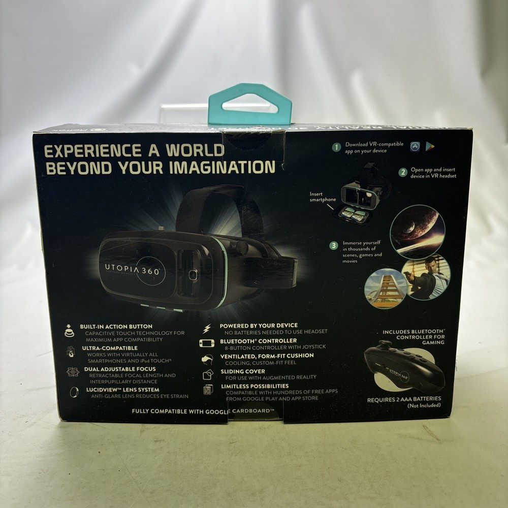 Utopia 360 Virtual Reality 3D Headset Unopened