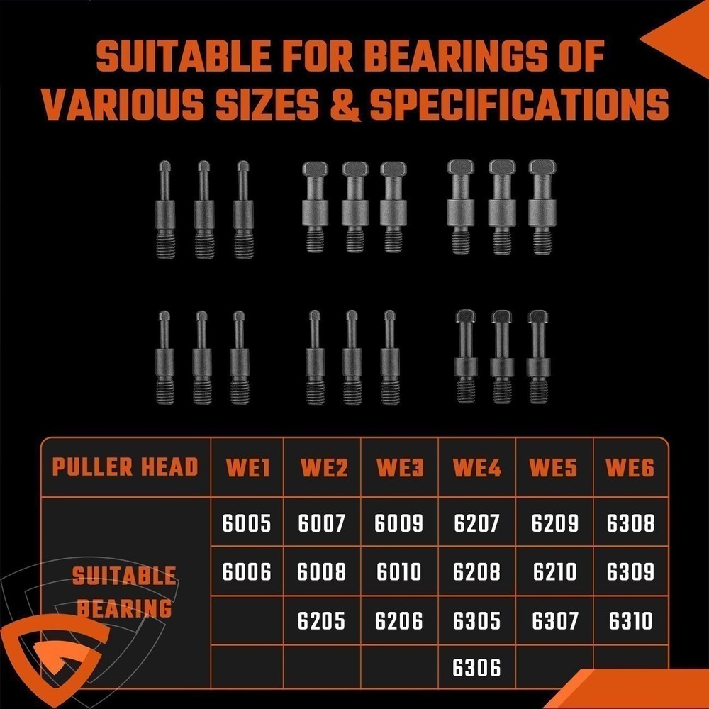 Insert Bearing Race Hole Puller Removal Tool Embedded Bearing Disassembly Kit