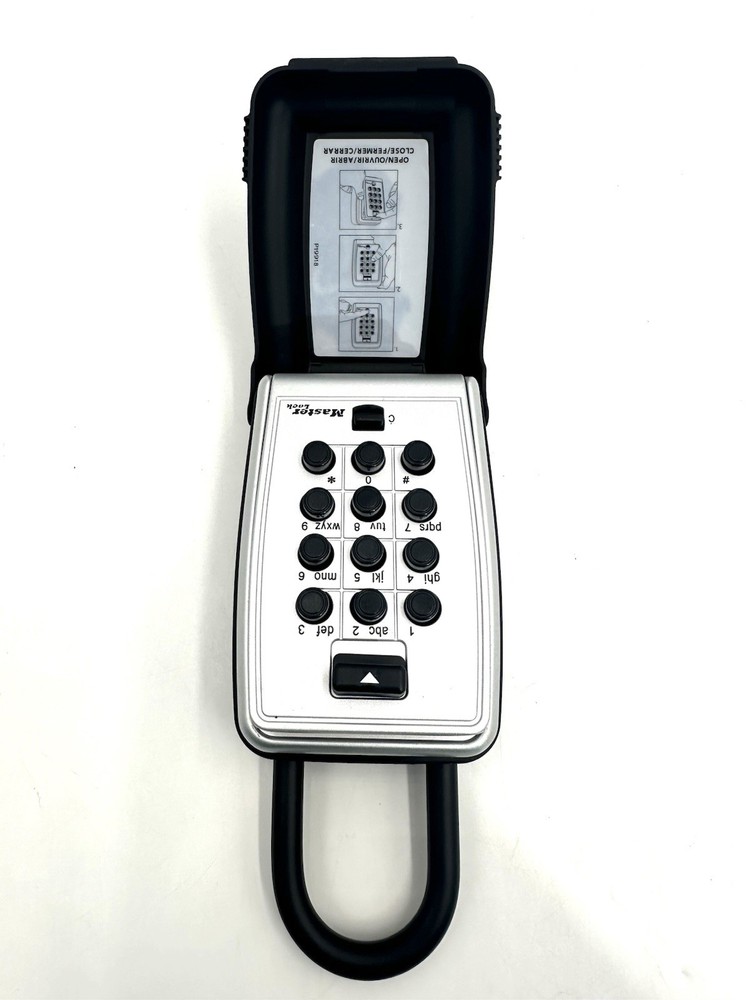 Master Lock Lock Box Combination Push Button Portable Key Safe New Open Box