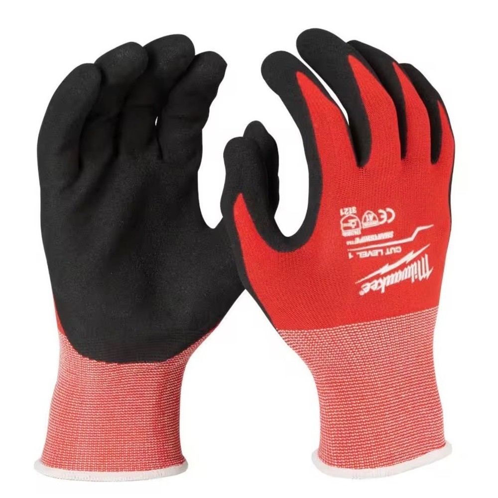 Milwaukee BUNDLE Work Gloves XL 2-Pack Cut Level 1 + Packout Tool Bag 48-22-8193