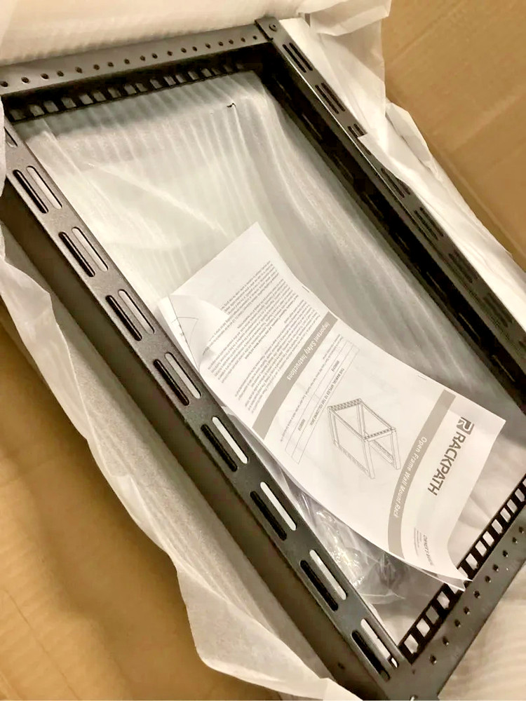 RackPath 6U Wall Mount Open Frame Rack Heavy Duty 17" Depth Network AV Cabinet