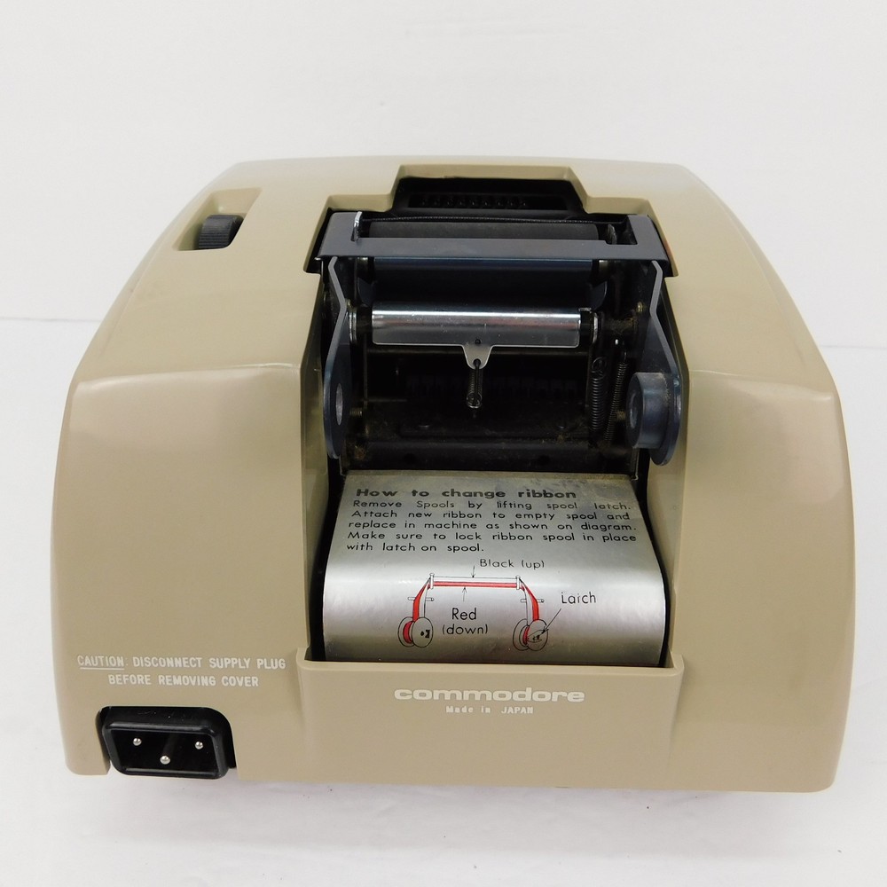 Vtg Commodore 207CB Electronic Business Adding Machine W/ Extra Rolls Tested