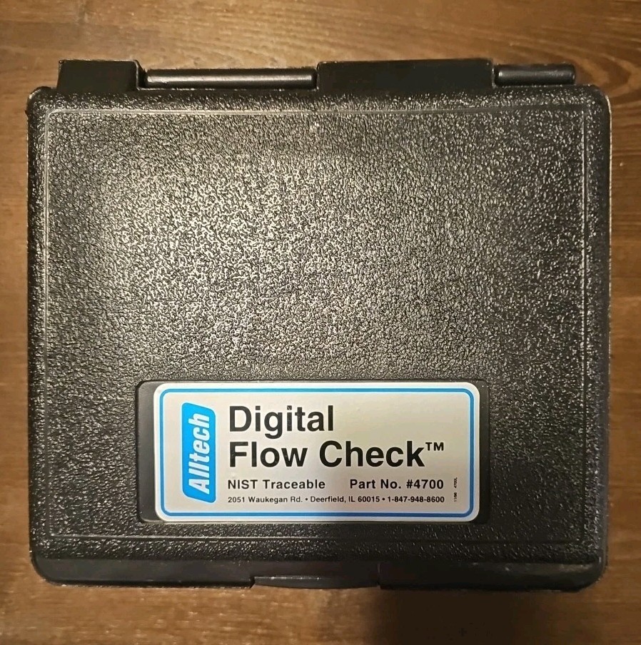 Alltech Digital Flow Check W/ Case and NIST traceability/calibration