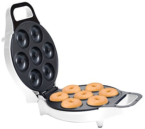 Mini Donut Maker, Durable, Nonstick Easy to Use Mini Baking Machine - Cooks 7