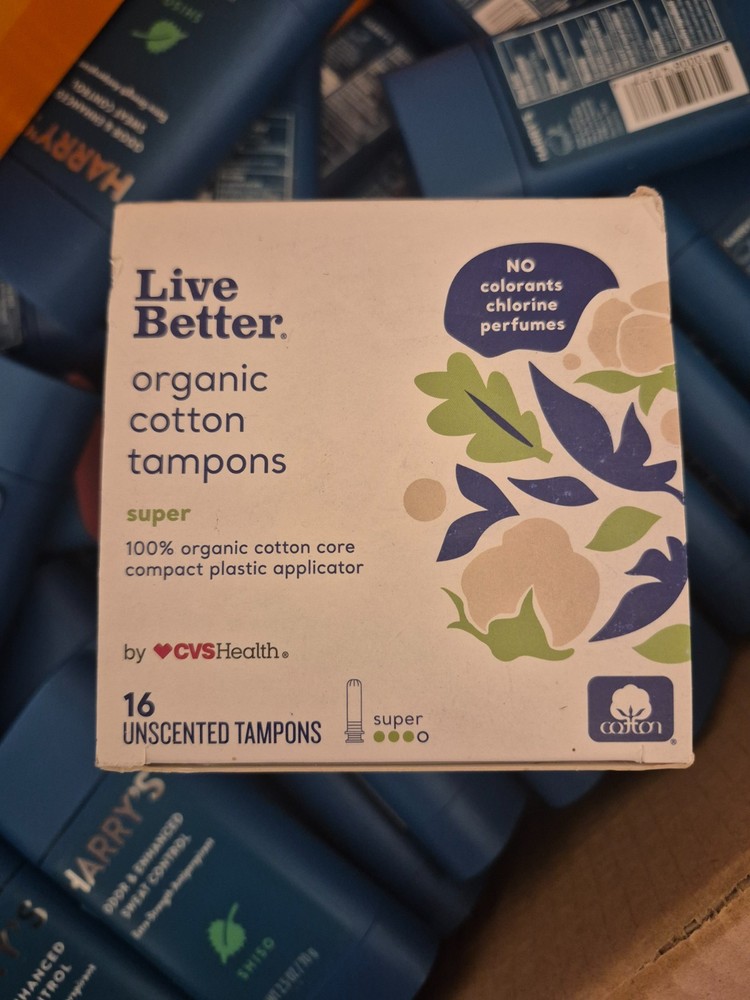 Live Better Organic Tampons CVS 16 pack