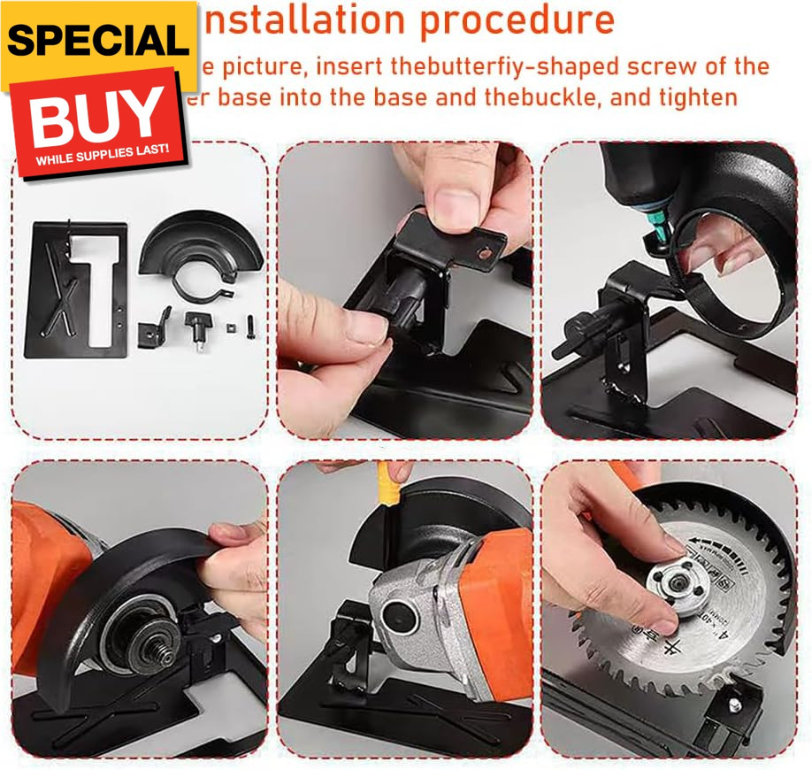 1Pcs Special Cutting Bracket Protective Cover for Angle Grinder Adjustable Angle