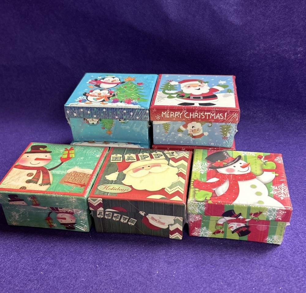 15 Holiday Christmas Mini Nesting Gift Box Sets (2pc Each - 30 Total) • Sealed