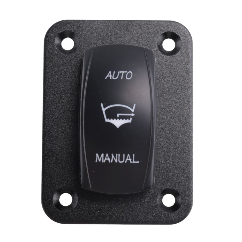 3 Way Toggle Switch Panel for Bilge Pump, 4 Pole, ON-Off (ON), SPDT, Auto3442