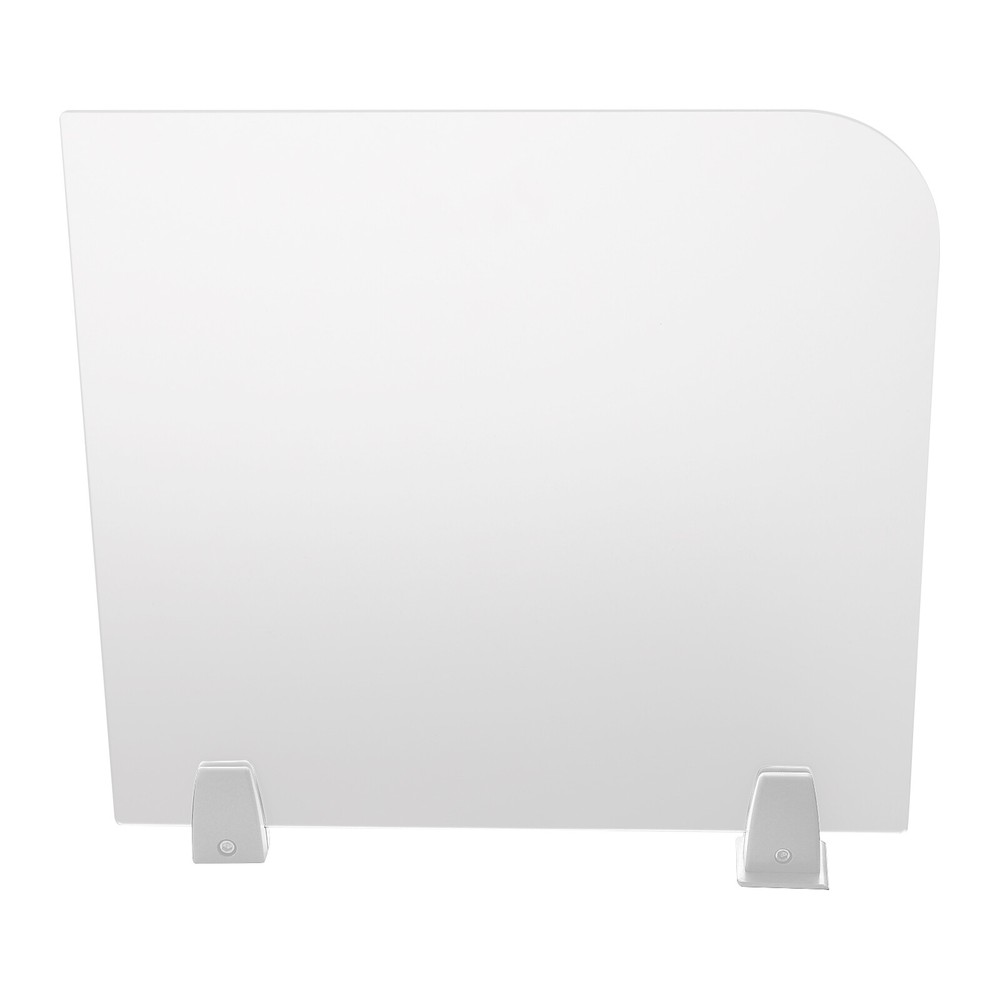 Rectangle Clamp-on Office Partition, Indoor Desk Divider, Desktop Privacy Panel