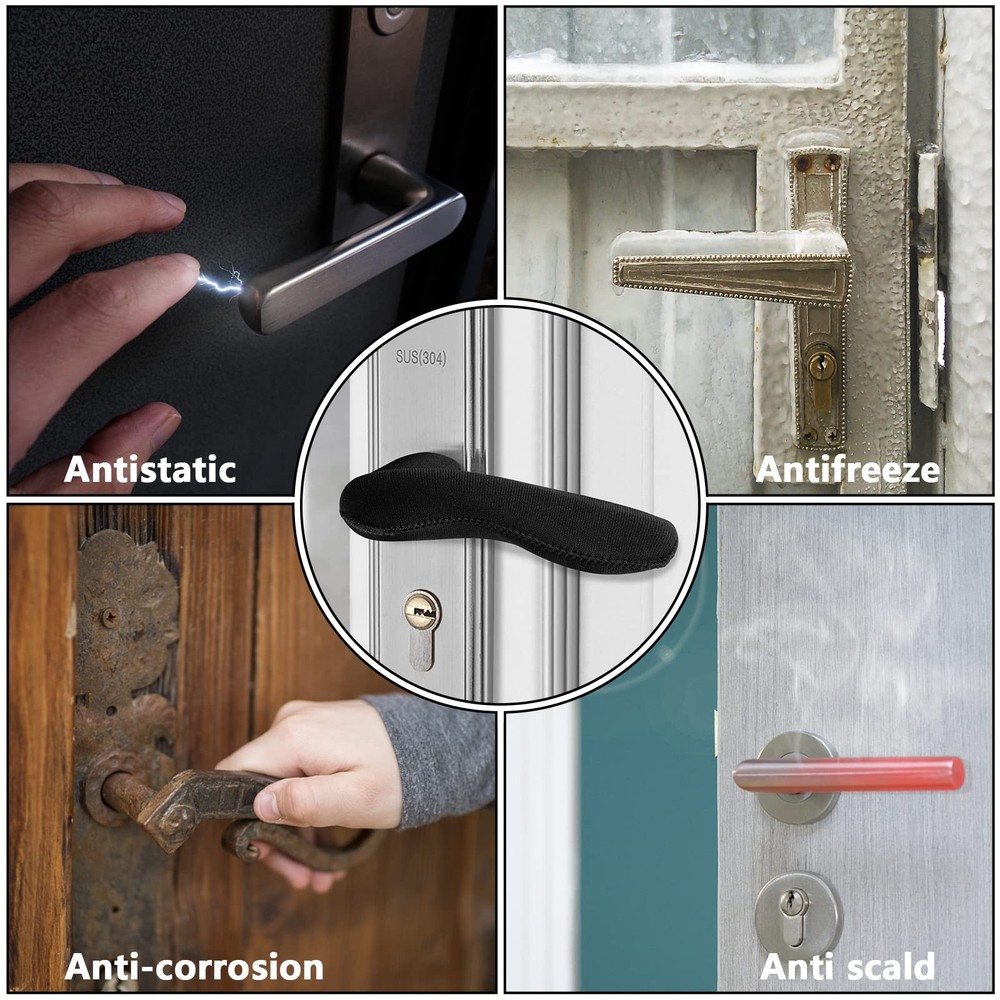 moonoom 4PCS Door Handle Covers - Anti-Scald Protector 4Pcs