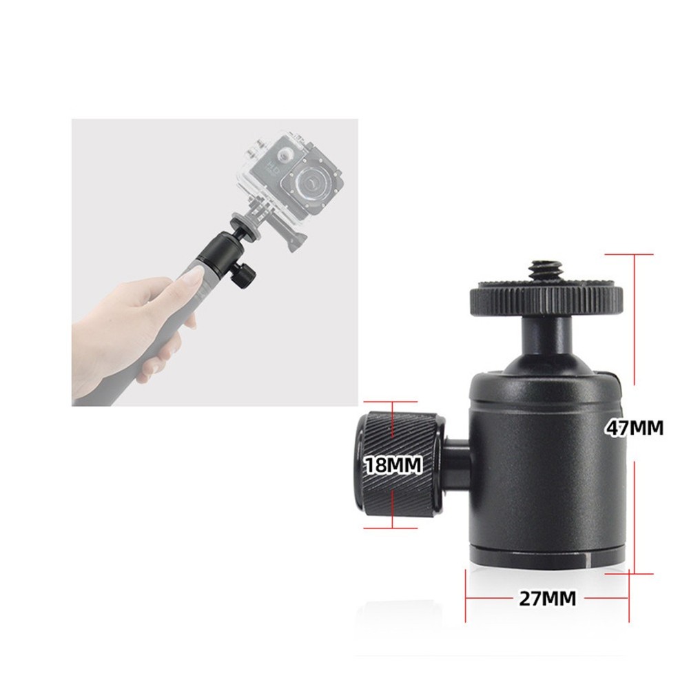 Compact Ball Head Camera Mount Adapter Flash Bracket Photography Light