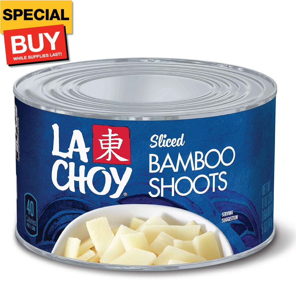 Sliced Bamboo Shoots, 8 oz Can
