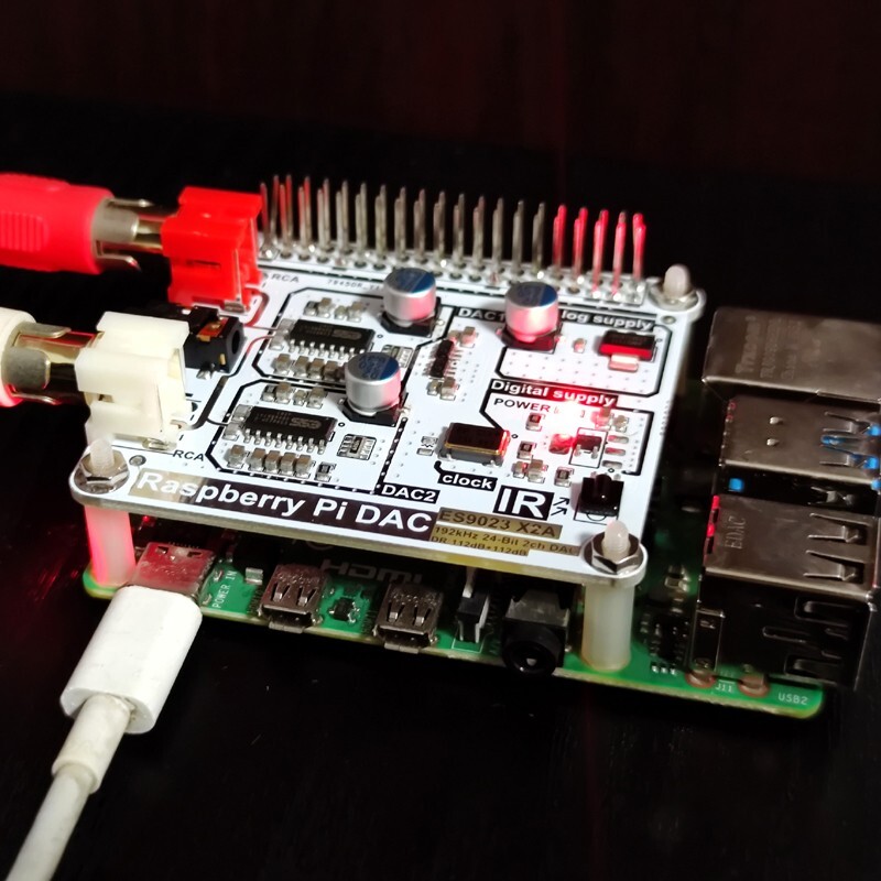 New volumio moode Raspberry Pi DAC Raspberry Pi 4B HIFI Dual Decoding DAC I2S