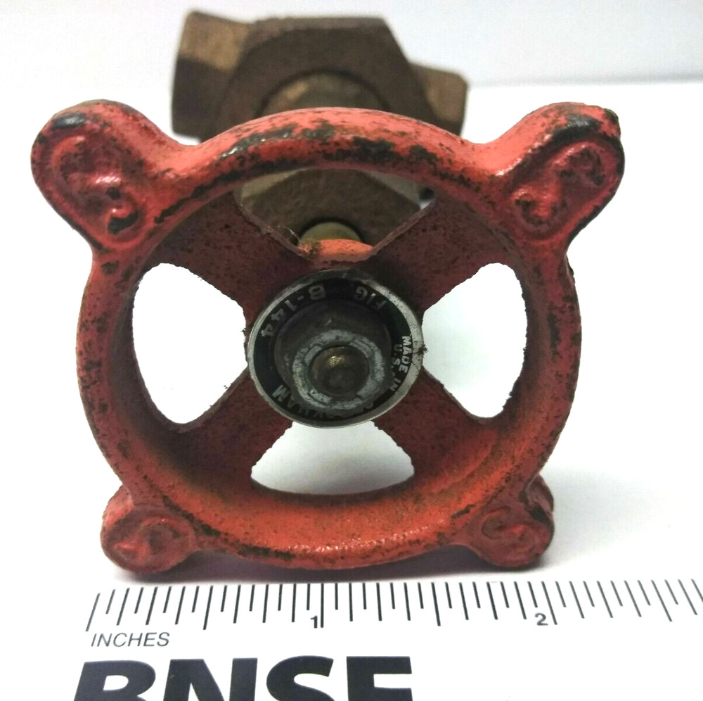 1 Brass Stockman 1/2" Ip Gate Hand Valve Fully Functioning