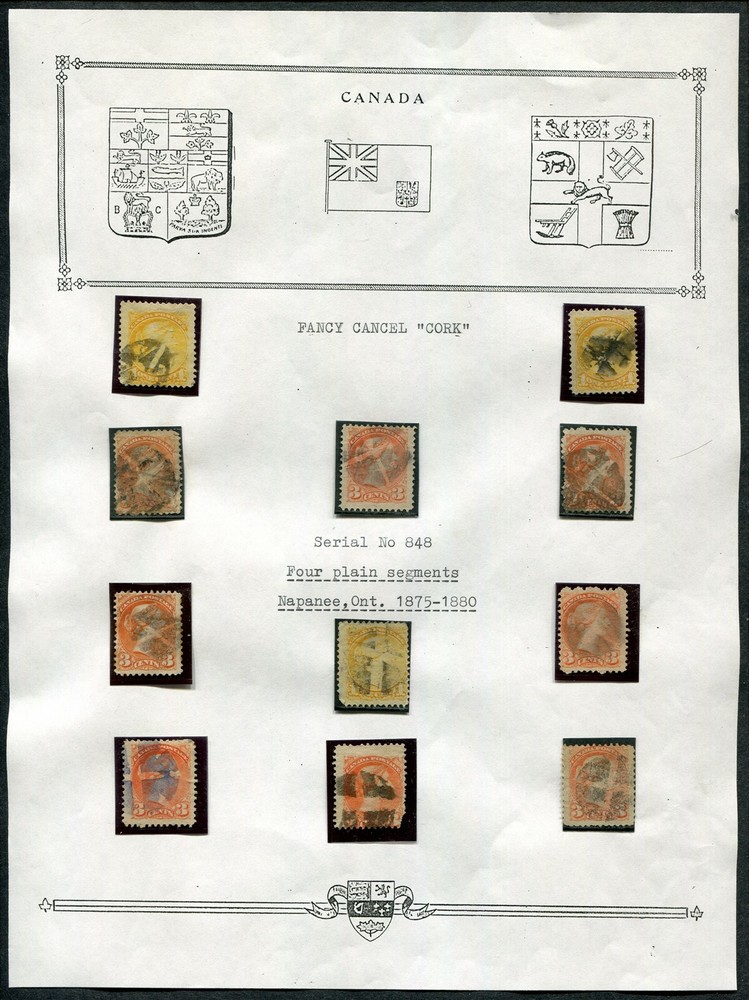 CANADA FANCY CANCEL COLLECTION REMAINDER