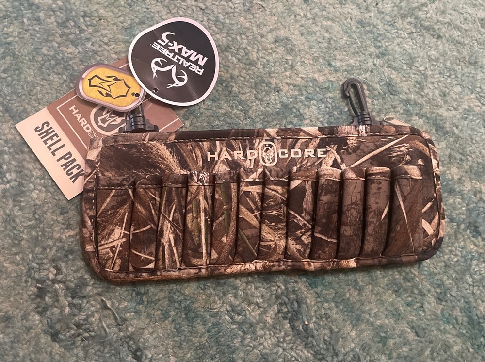HARDCORE SHELL PACK REALTREE MAX5 NEW 24 Shell Loops Zippered Compartment HUNTER
