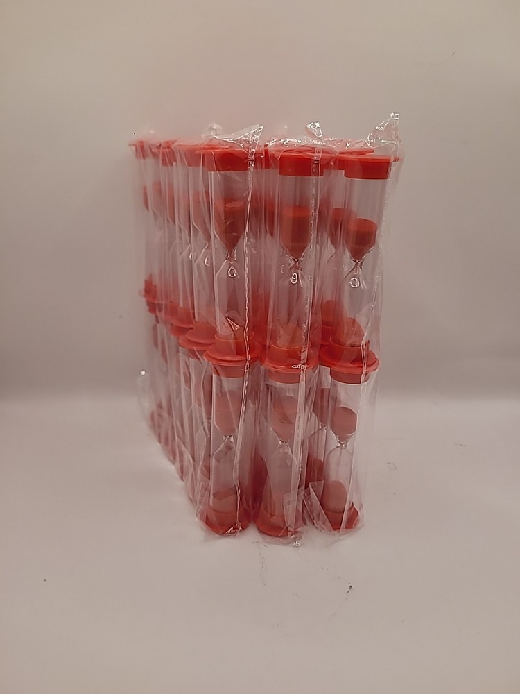 Red Sand Timer 1 Minute 36 Pieces