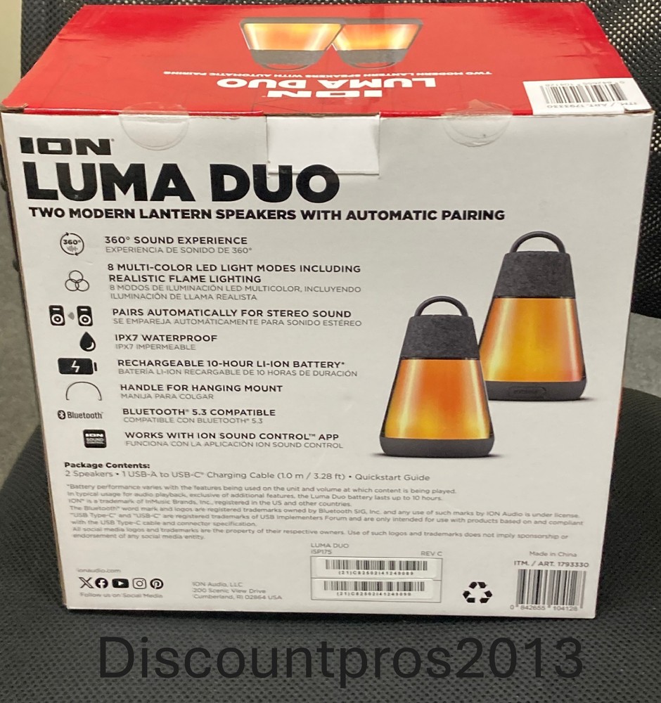 ION Audio Luma Duo Lantern Speaker