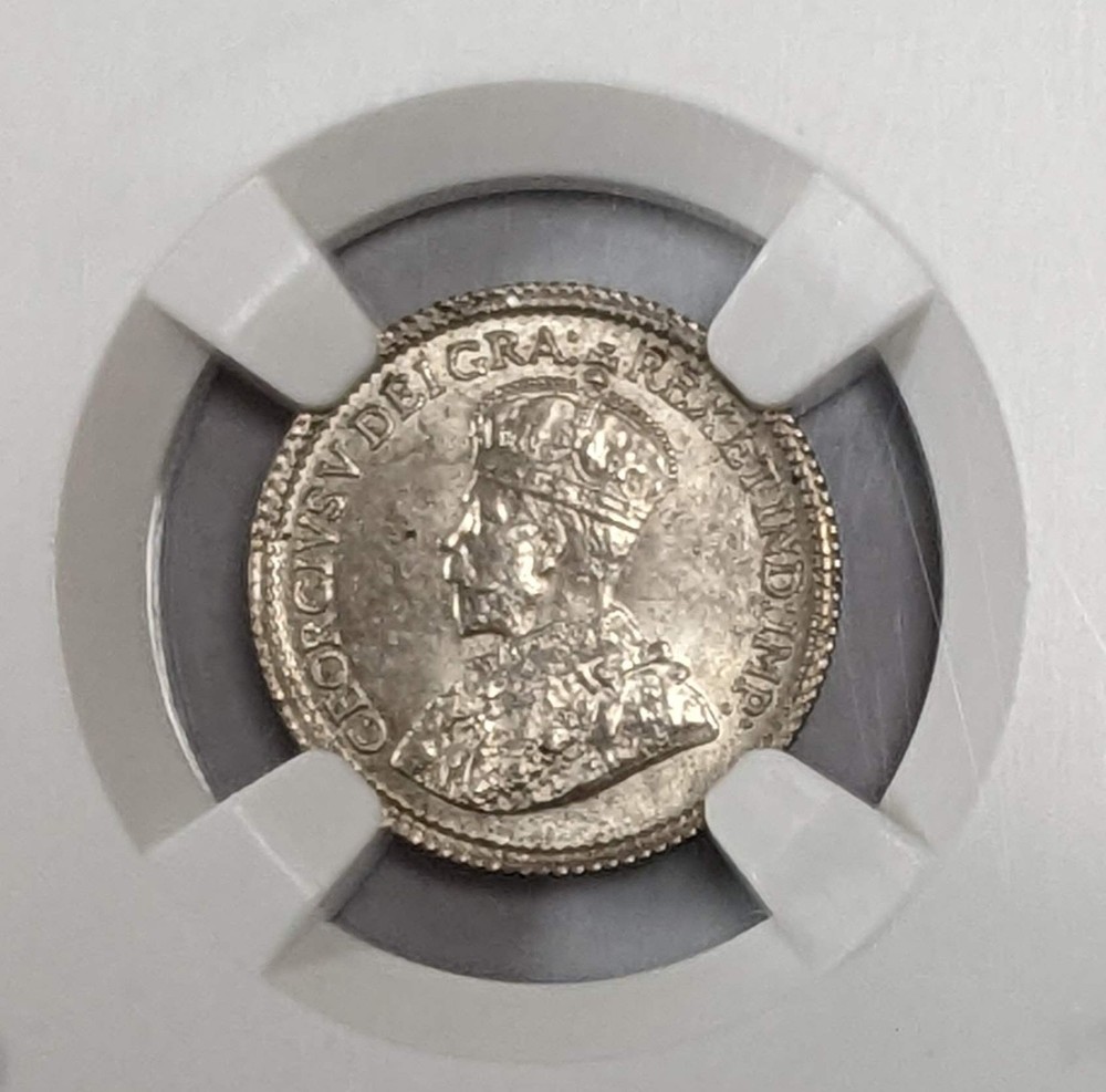 1917 Canada 5c Unc Details NGC