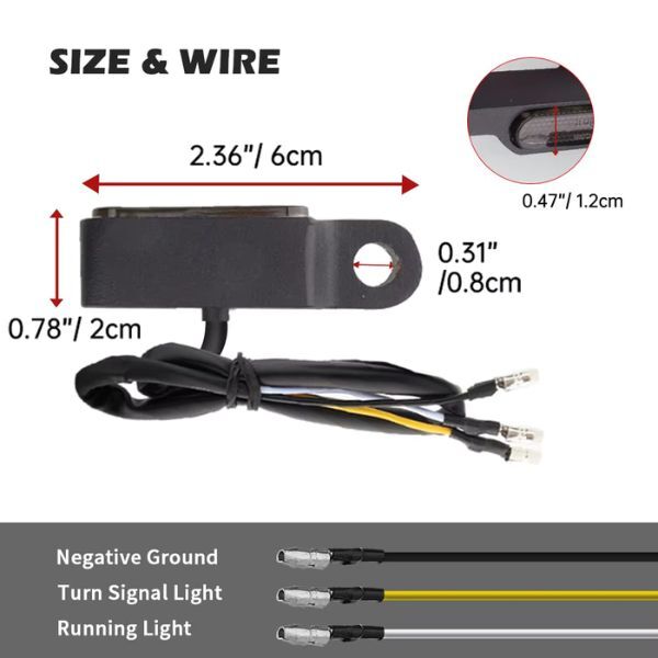 LED Indicator Signals for Harley Davidson Softail Deuce FXSTD 2000-2004