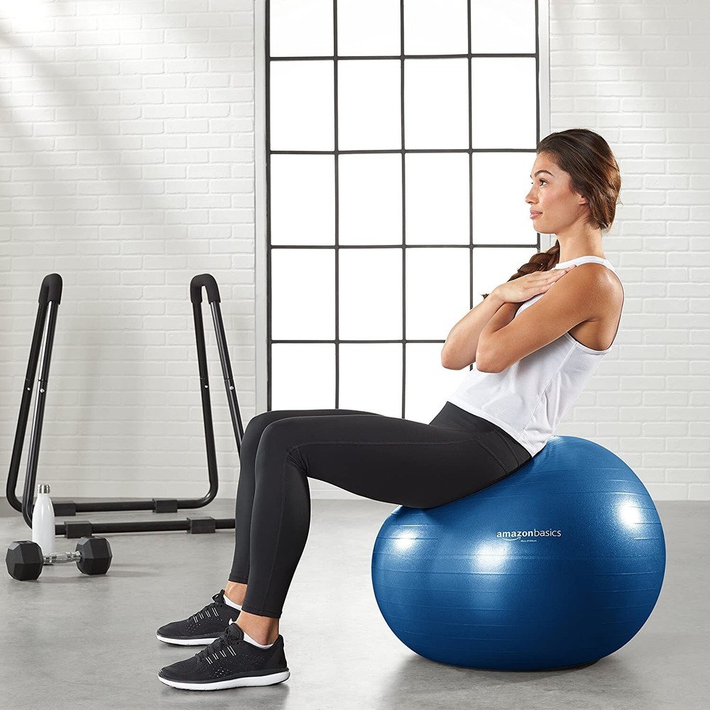 Amazon Basics Balance Ball with Foot Pump