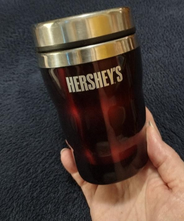 HERSHEY small thermos cup-Used-Clean, ready for use.