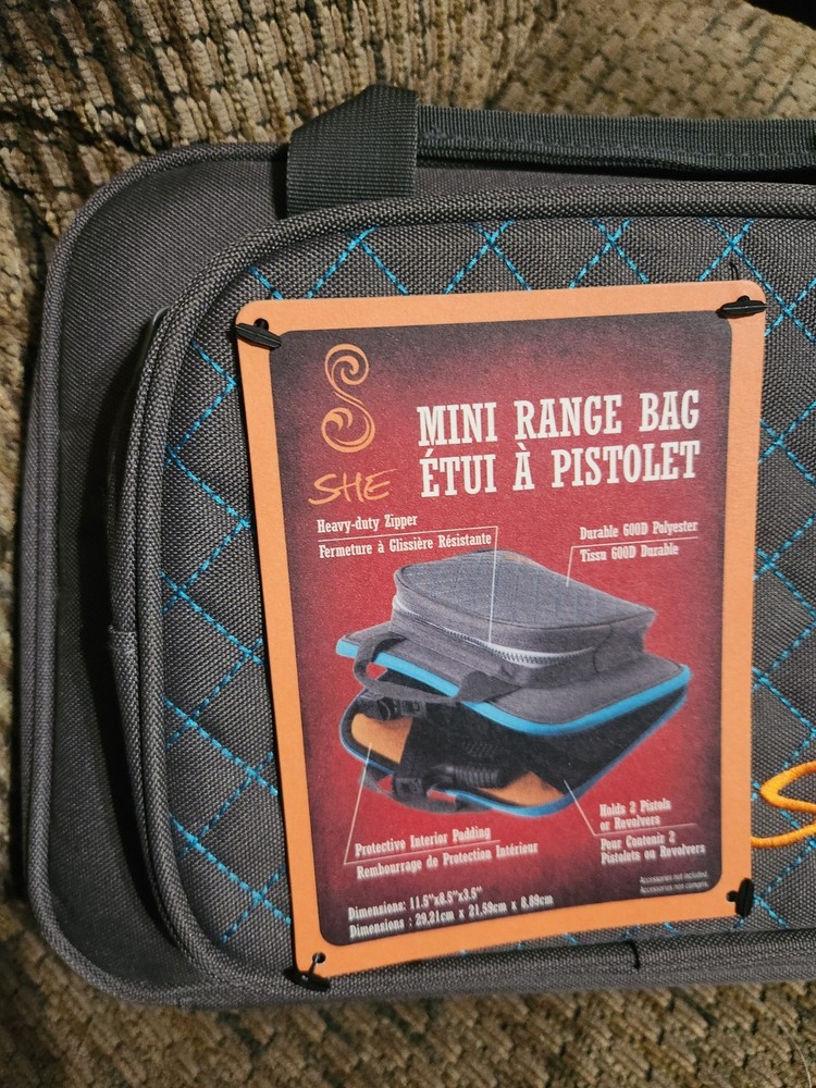 She Mini Range Bag Gun Case 11.5x8x3.5in Durable