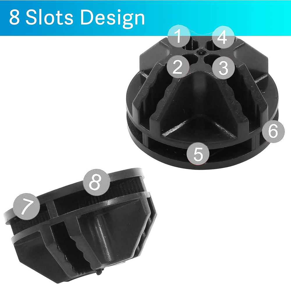 30 PCS Wire Cube Connectors, Plastic Corner Connectors for DIY Cube Storage
