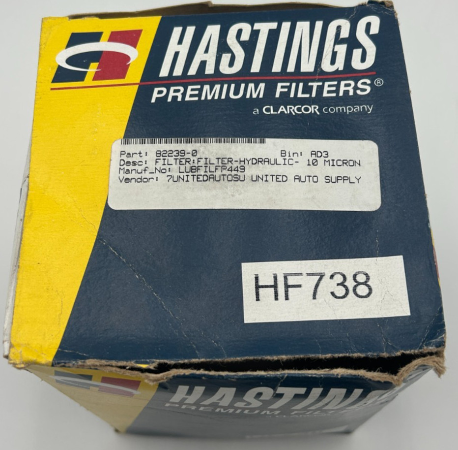 Hasting Filter HF738 Hydraulic