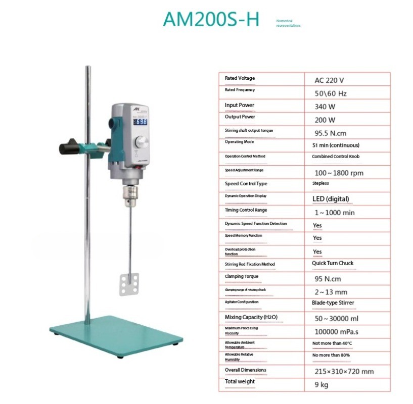 AM300/200S-P Digital Display Laboratory Electric Stirrer