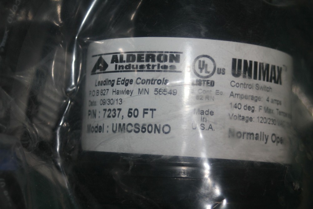 Alderon Unimax Control Switch 7237 50Ft. UMCS50NO