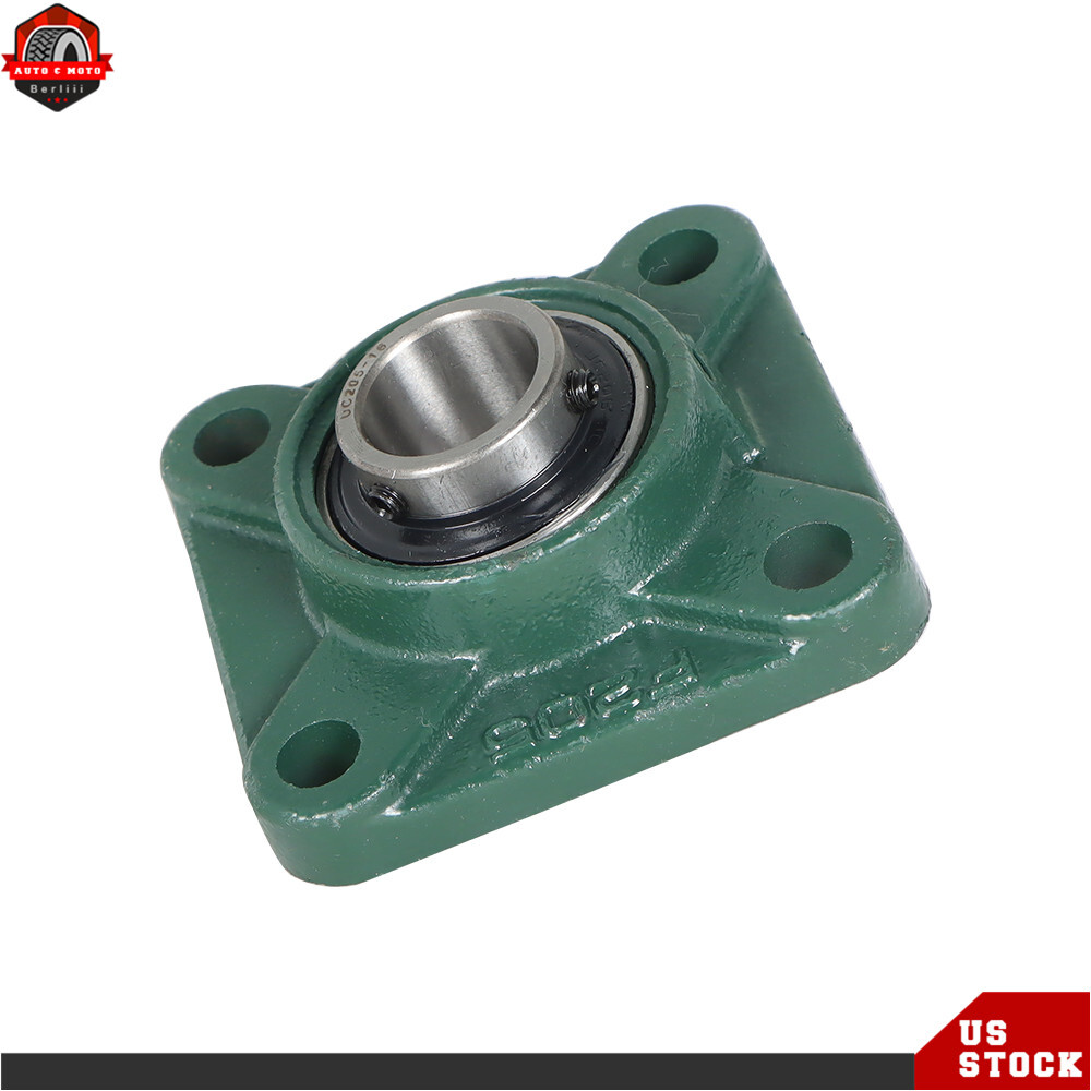 10 Pack UCF205-16 1" Bore 4 Bolt Solid Base Pillow Block Flange Bearing