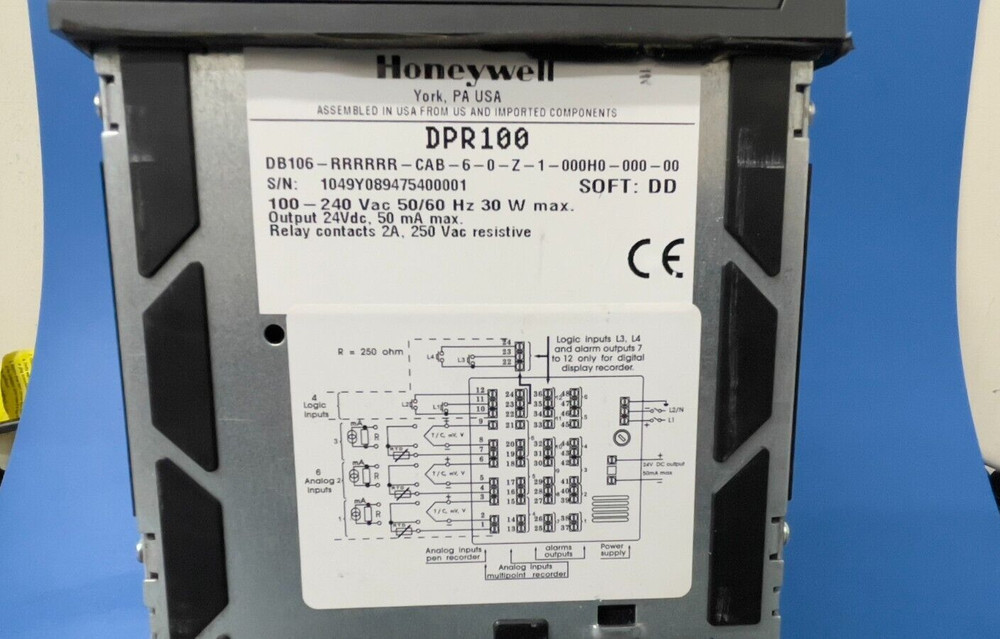 Honeywell DPR100 Chart Recorder