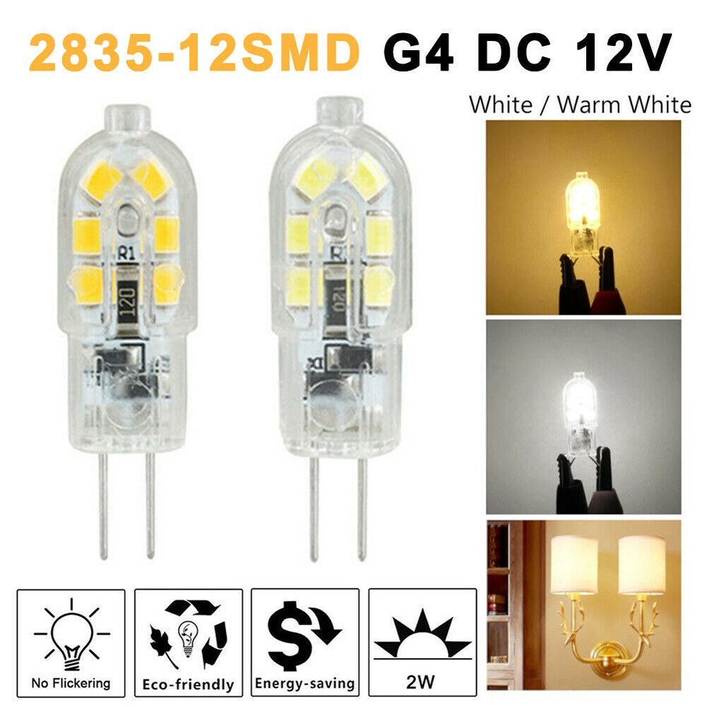 5-100PCS G4 2W LED 2835SMD BULB CAPSULE LAMP REPLACE HALOGEN LIGHT LAMP DC12V