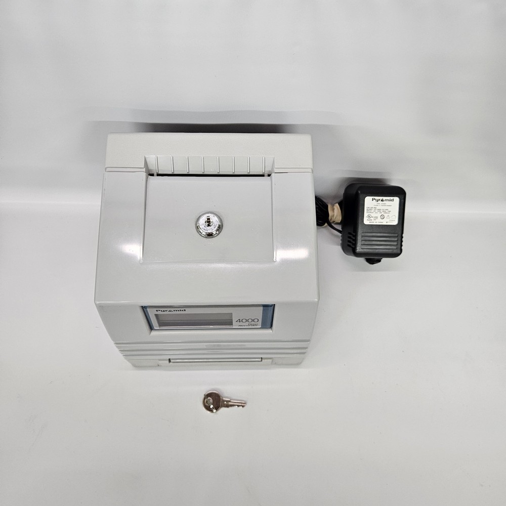 Pyramid Technologies 4000 Time Recorder W/ Key Tested Works