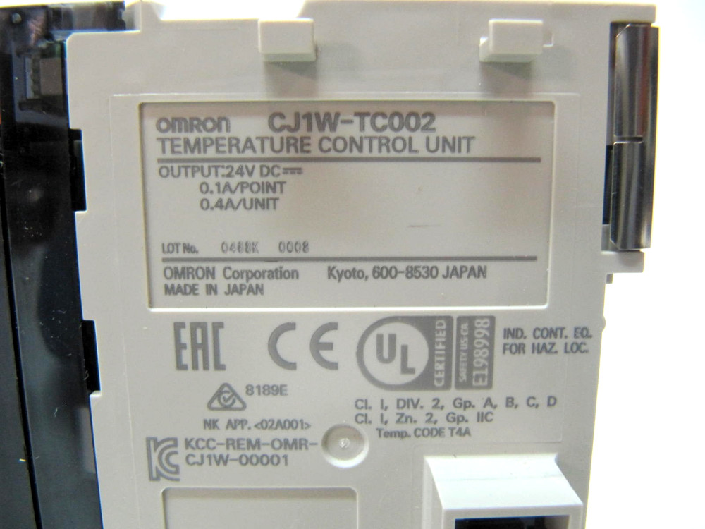 Omron PLC Temperature Control Unit CJ1W-TC002