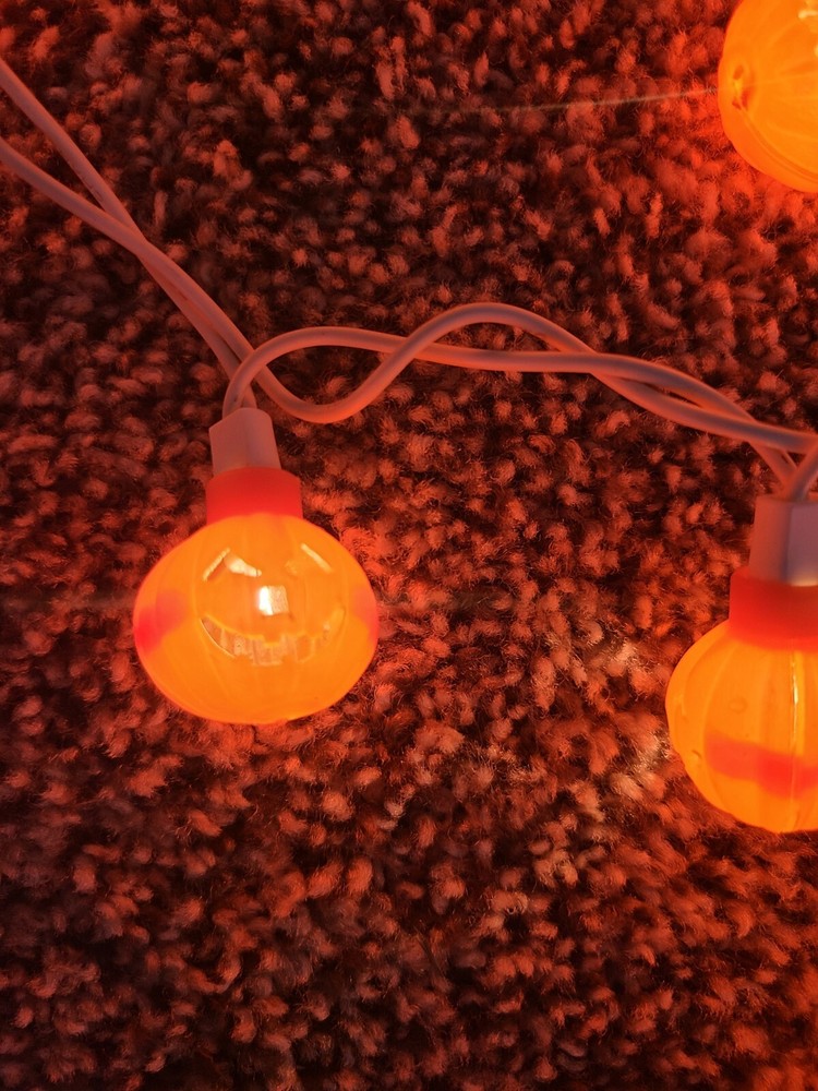 Vintage Pumpkin Blow Mold HALLOWEEN String Lights 2 Sets